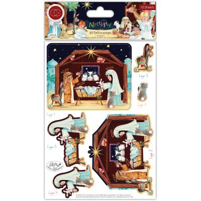 Craft Consortium Nativity - 3D Decoupage